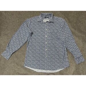 Chaps Regular Fit Men's 15 1/2 34/35 M Floral Long Sleeve Shirt